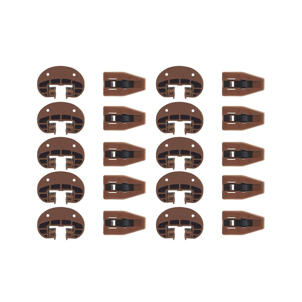 Drawer Slides Guides Plastic 10Pairs With Roller Undermount Drawer Slides Stopper For Dresser Drawer Replacement Parts 6032923775950