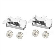 2Pcs Magnetic Seam Guide for Sewing Machine, Magnetic Sewing Guide with Clip, Hemmer Guide, Seam Guide with 4Pcs Bobbin