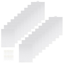 15PCS 14 Count Plastic Mesh Canvas Sheets, Perforated Plastic Stitching Canvas Stitch Plastic Mesh Canvas