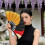 Double Pattern Plastic Martial Arts Exercise Fan-blue purple. 7