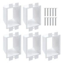 5PCS BE1-2 Electrical Outlet Box Extenders with 10PCS Screws, 1-Gang Box Extender Single Gang Box Extender