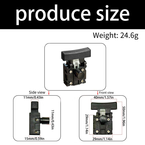 2Pcs Replacement Switcher for Electric Chainsaw Power Tool 2