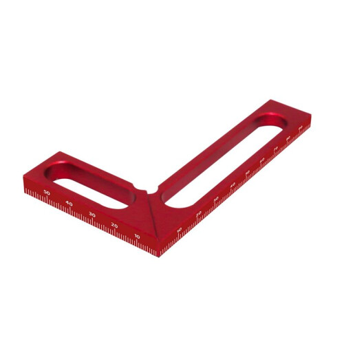 Woodworking Right Angle Ruler Carpenter Square Measuring Ruler 90 Right Angle Calibrator for Wood Work Projects-100mm