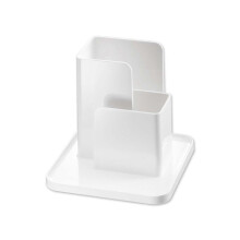 Not Easy to Scratch Modern Durable Desktop Storage Organizer for Students Storage Box White