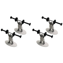 Funny Toilet Shelf 3D Printed Weightlifting Figurine Napkin Rack Home Decor Organizer for Tissue Rolls Wipes Towel 4pc
