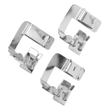 Sewing Machine Presser Foot Set 3Pcs Wide Rolled Hem Anti Rust High Hardness