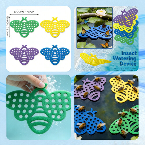 2Pcs Lightweight Entrance Feeder Easy Refill Bees-Purple 2