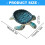 Creative Bathroom Soap Dish with Simple Tray Draining-Deep Blue 4