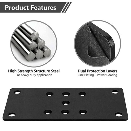 Heavy Duty Patio Column Base Plate Fence Column Base Fixer Bracket Deck Column Anchor Plate Patio Column Base Connector 1
