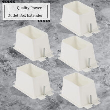 5PCS BE1-2 Electrical Outlet Box Extenders with 10PCS Screws, 1-Gang Box Extender Single Gang Box Extender