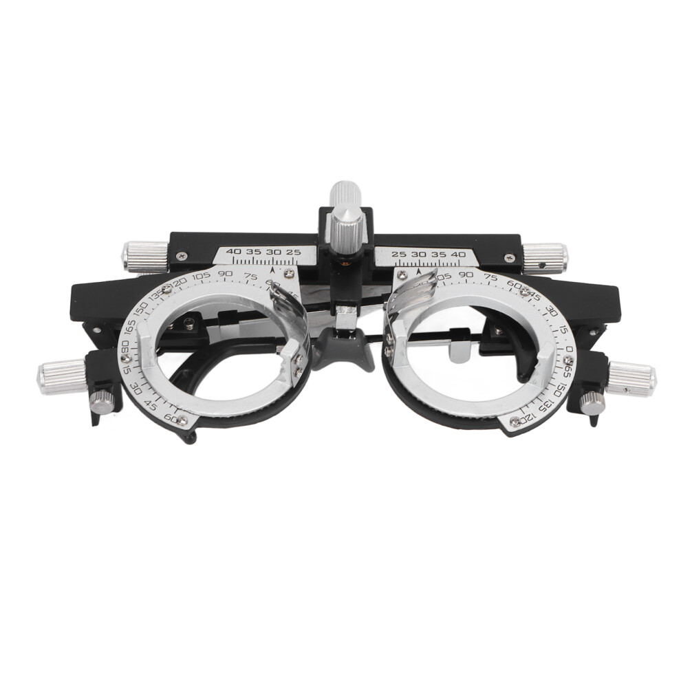 Alloy Adjustable PD Optical Trial Frame for Ophthalmology, Black/Silver