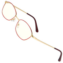Women's Blue Light Blocking Reading Glasses +2.00 Metal Frame with Spring Hinge Comfort