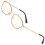 Women's Blue Light Blocking Reading Glasses +2.00 Metal Frame with Spring Hinge Comfort 1