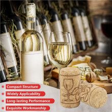 50 Pcs Wine Cork Sealing Wine Cork Wine Bottle Stopper Bar Tool Bottle Closure Wooden Sealing Cover