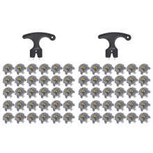 Golfspikesset Bevat 60 Stuks Golfschoentjes, Vervangende Golfschoentjessleutel, Metalen Draadschroef, 6 mm Dia. Golfspike Ook