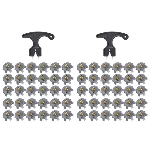 Spikes Set Includes 60 Pcs  Cleats Replacement  Cleats Spanner Metal Thread Screw 6 mm Dia  Spike Too