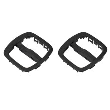 2X Black Replacement Dash Tunnel Button Frame for Fortwo 451 2007-2014 4518203910 LHD