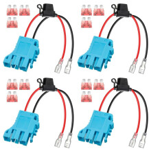 4X 12 AWG Byte Av Kabelstammekontakt Kompatibel med Peg-Perego 12V SLA Batteriridning på Åkleksaker för Fordon