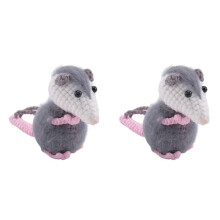 2X Opossum Car Pendant, Cute Possum Car Pendant, Handmade Possum Crochet Car Mirror Pendant Accessories Decoration