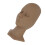 Silicone Eyelash Practice Head with Replaceable Eyes, Brown, 28x14x10cm 3