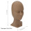 Silicone Eyelash Practice Head with Replaceable Eyes, Brown, 28x14x10cm 8