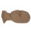 Silicone Eyelash Practice Head with Replaceable Eyes, Brown, 28x14x10cm 10