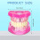 Disease Teeth Model Dental Typodonts Implant Teeth Model with Removable Teeth Pathological Demonstration (,2 Pcs) 2