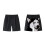 Men's Casual Dog Pattern Quick Dry Board Shorts For-1 L 4