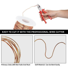 99.9% Dead Soft Copper Wire, 16 Gauge/ 1.3mm Diameter, 127 Feet/ 39 M, 1 Pound Spool