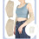 Comfortable Cotton Elbow Knee Sleeve Elastic Knit-White os 3