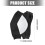 Comfortable Cotton Elbow Knee Sleeve Elastic Knit-White os 4