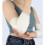 Comfortable Cotton Elbow Knee Sleeve Elastic Knit-White os 6