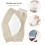 Comfortable Cotton Elbow Knee Sleeve Elastic Knit-White os 7