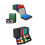 Multipurpose 160 Capacity Pocket Zippered PU Leather Card-Red 2