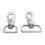 2PCS Multipurpose Stainless Steel Spring Hook Rustproof-30mm 2
