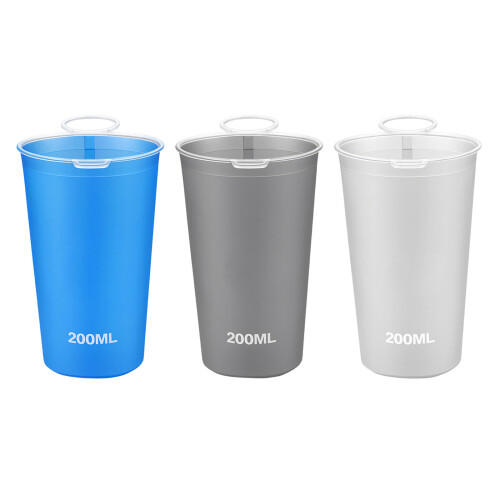 Soft Foldable Water Flask 200ML With Deformation Resistant-Gray 1