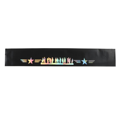 Universal-Windschutzscheibenaufkleber 130x21cm Sternmuster PVC 1