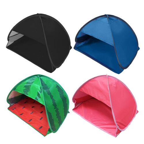 Simple Carry Sun Screen Head Tent Including Storage Bag-Black 2