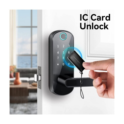 Smart Door Lock with Fingerprint Biometric Access, Keyless Entry, TTlock App Control, Without Gateway 2