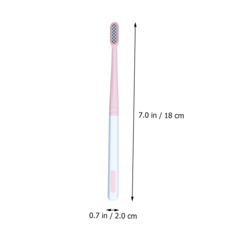 Soft Bristle Toothbrush for Adults 8PCS Compact Travel Size Ergonomic Handle for Sensitive Teeth 1