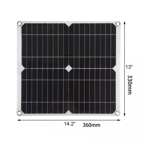 18V 25W Monocrystalline Solar Panel Kit | Waterproof USB Charger for Camping 1