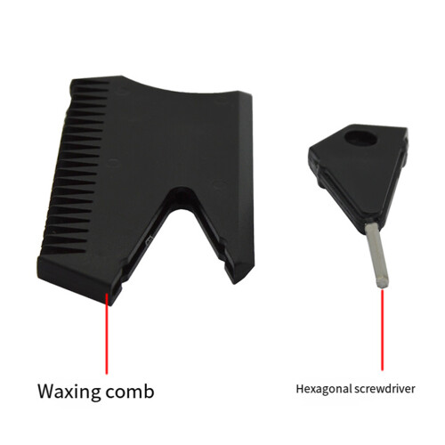 Surfboard Waxs Comb with Keychains Hole Surfboard Waxs-Black 2
