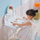 Homcom HOMCOM Kids Dressing Table Set Kids Vanity Set w/ Drawer, Mirror - White 7
