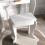 Homcom HOMCOM Kids Dressing Table Set Kids Vanity Set w/ Drawer, Mirror - White 8