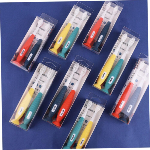 Soft Bristle Toothbrush for Sensitive Teeth, 4 Pack Manual with Ergonomic NonSlip Handle 2