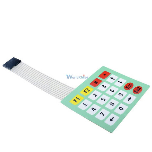 Membrane Keypad 20Key 4x5 Matrix Keyboard for Arduino Microcontroller Easy Integration 2