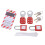 Rustproof Lockout Tagout Kit with Hasp & Padlocks, 1in Inner Diameter 2