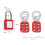 Rustproof Lockout Tagout Kit with Hasp & Padlocks, 1in Inner Diameter 3