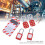 Rustproof Lockout Tagout Kit with Hasp & Padlocks, 1in Inner Diameter 11