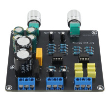 59Hz-234Hz Low-Pass Filter Super Bass Crossover Board AC9V-12V Dual NE5532 Crossover Point Continuously Adjustable